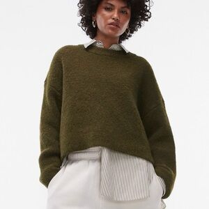 Topshop Fluffy Crewneck Sweater